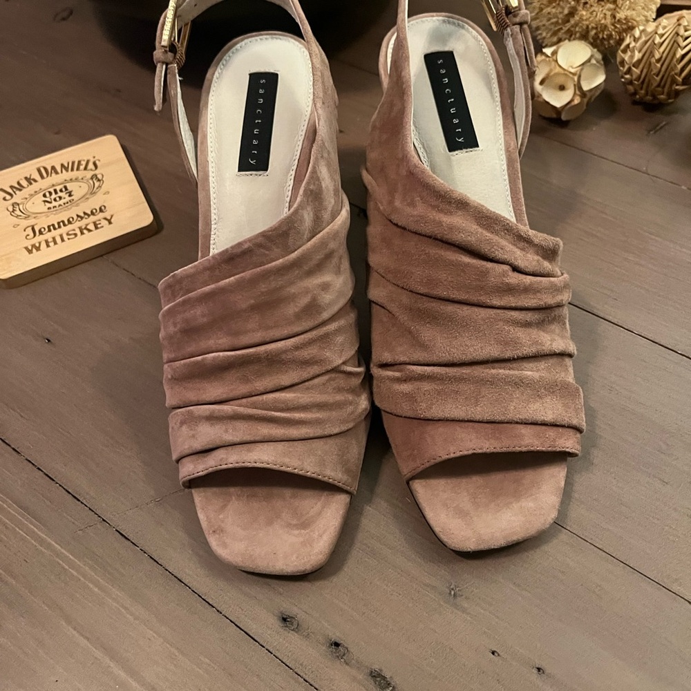 Sanctuary Tan Suede Women's Slingback Sandals